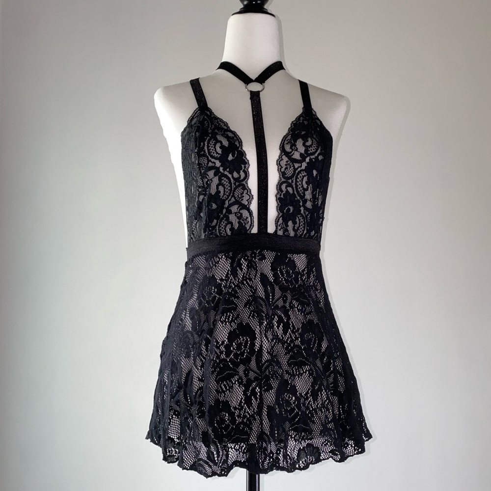 Leg Avenue Black Lace Dress